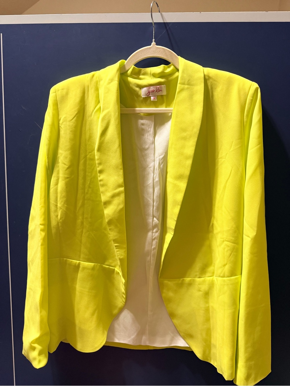 Jolie Bright Yellow Open-Front Blazer